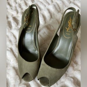 YSL slingback heels